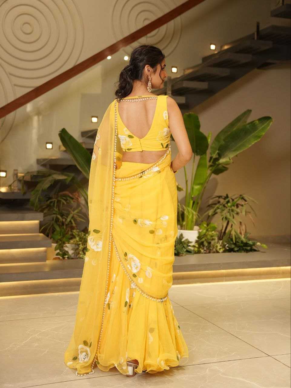 Premium Georgette Lehenga Saree